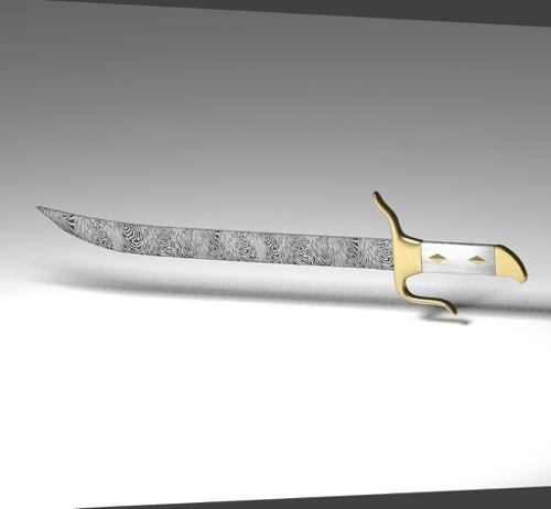 damask steel sword preview image